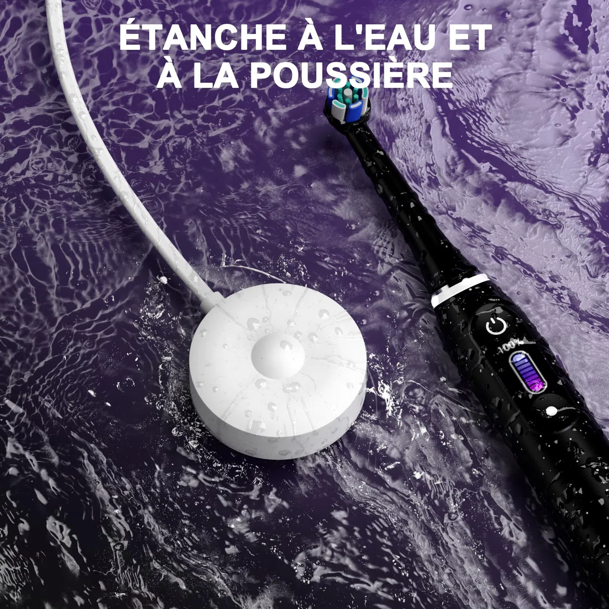 Chargeur Magnétique pour Oral B Brosse à dent Électrique iO7 iO8 iO9, la Base de Chargement la Station de Charge Modèle 3768 Compatible avec Oral B IO Séries 7 Séries 8 Séries 9, 1.2M Blanc