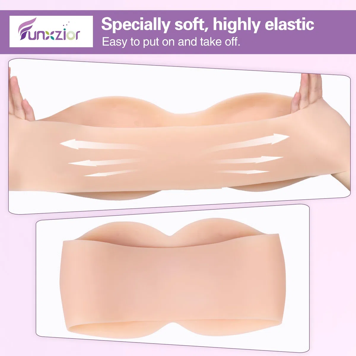 Seins en Silicone Caraco sans Bretelles pour Travestis Transgenres Prothèse de Mastectomie Cosplay Fausses Sein Prothèses Mammaires