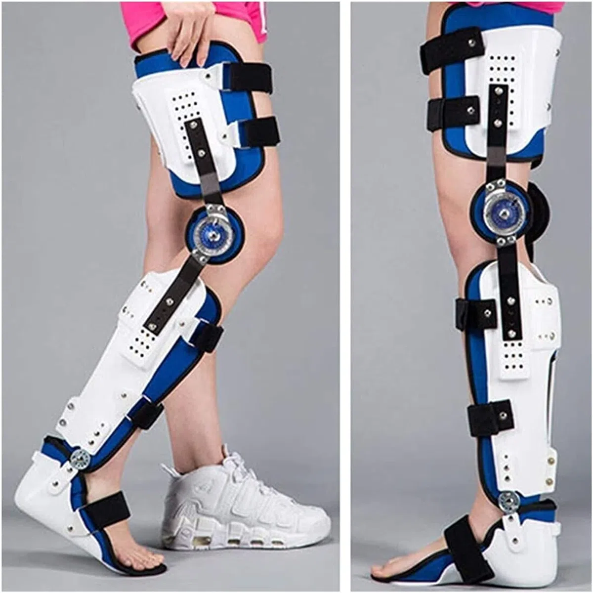 Genou cheville pied orthèse soutien orthèse des membres inférieurs marche de la hanche bottes de marche fixes jambe Fracture stable orthèse 22.7.27 (couleur : commun à gauche et à droite, taille