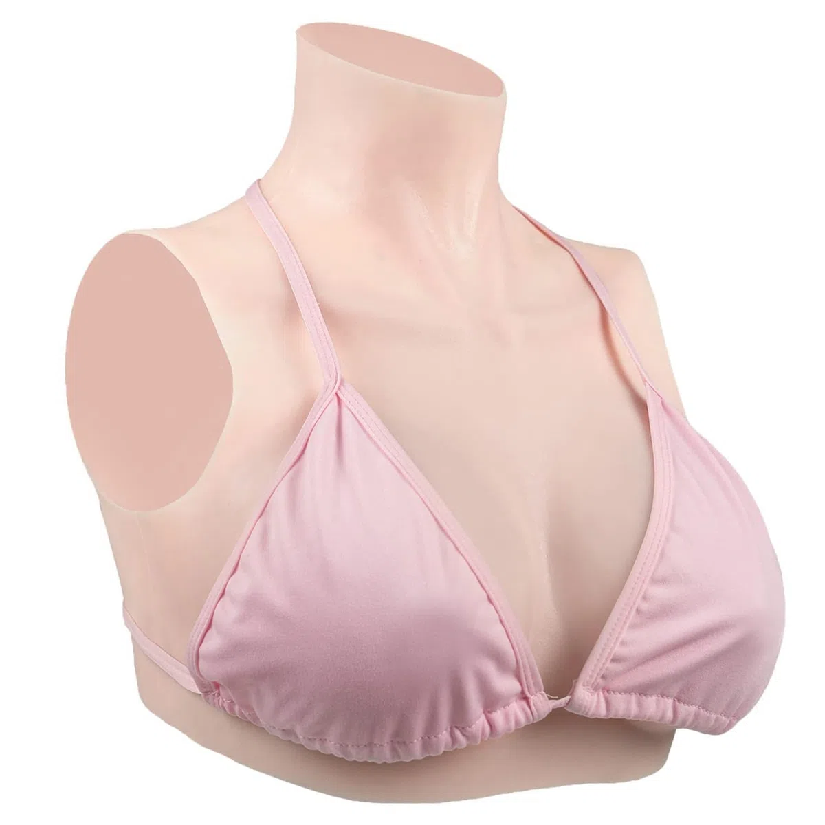 Soutien-Gorge pour prothèse Mammaire Poitrines de Silicones Rempli Silicone F Cup, Silicone Mastectomie Transgenre Cosplay, Formes mammaires en Silicone, Fournitures Mastectomie, Ivoire