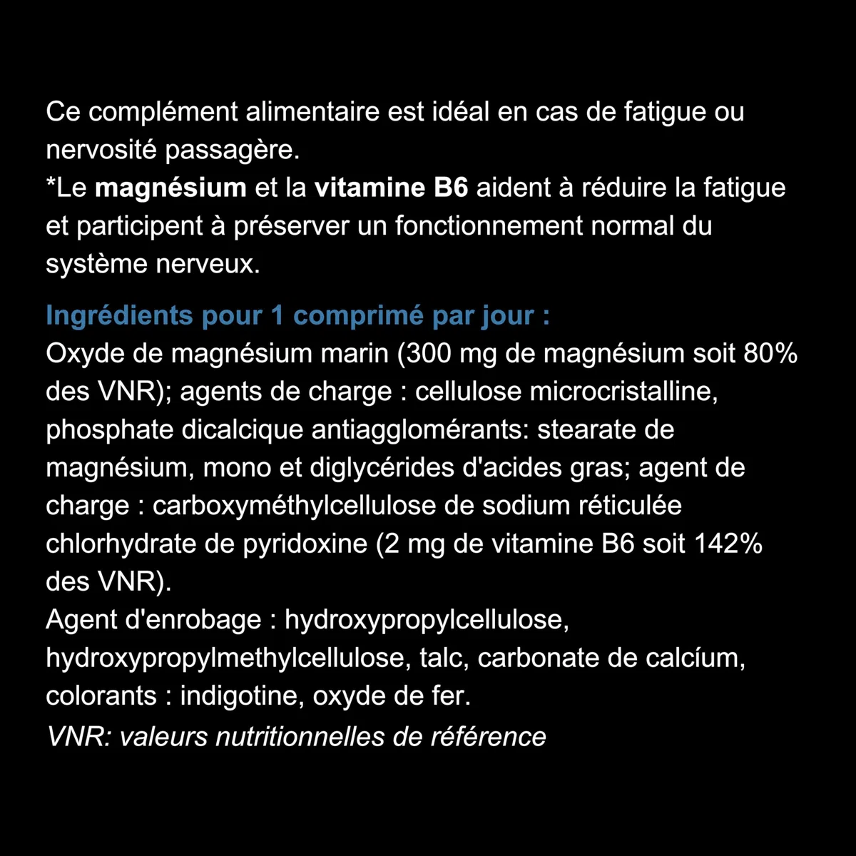 BLANCHE BRESSON - Magnésium Marin 300 mg renforcé en Vitamine B6 - Contre la Fatigue et le Stress, Relaxation, Energie, Détente - Origine Marine - 90 Gélules - Cure de 90 jours - Fabriqué en France