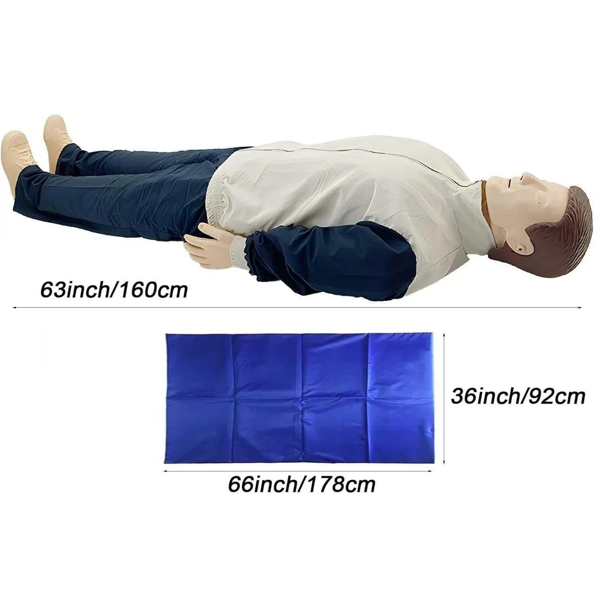 Mannequin de réanimation cardio-pulmonaire (RCP), modèle de formation pour adultes, mannequin de pratique de premiers secours pour la respiration artificielle et les compressions. A