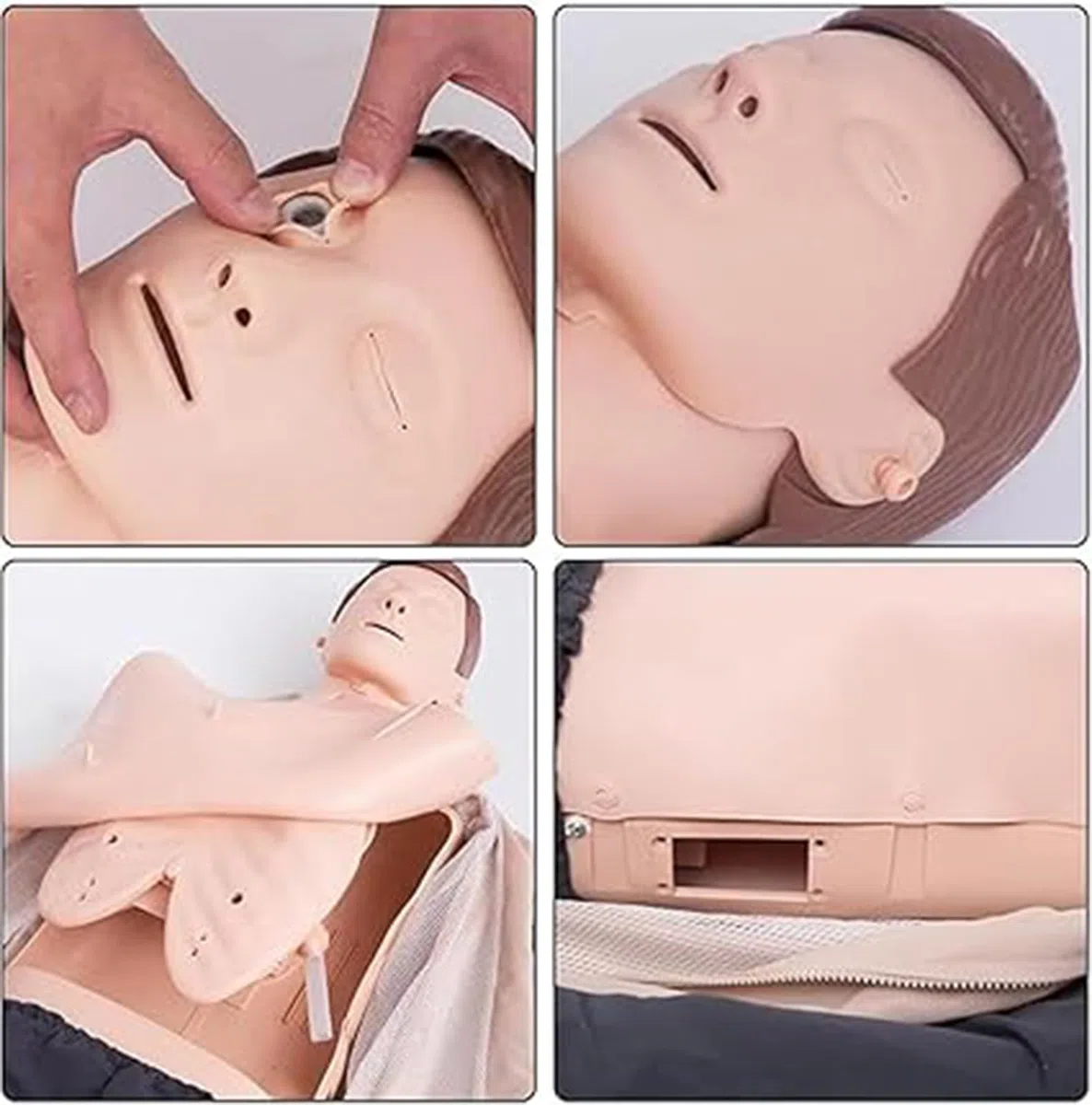 Mannequin d'entraînement CPR - Simulateur médical complet pour l'éducation infirmière - Idéal pour les enseignants et les étudiants - Kit d'entraînement essentiel pour les compétences de sauvetage