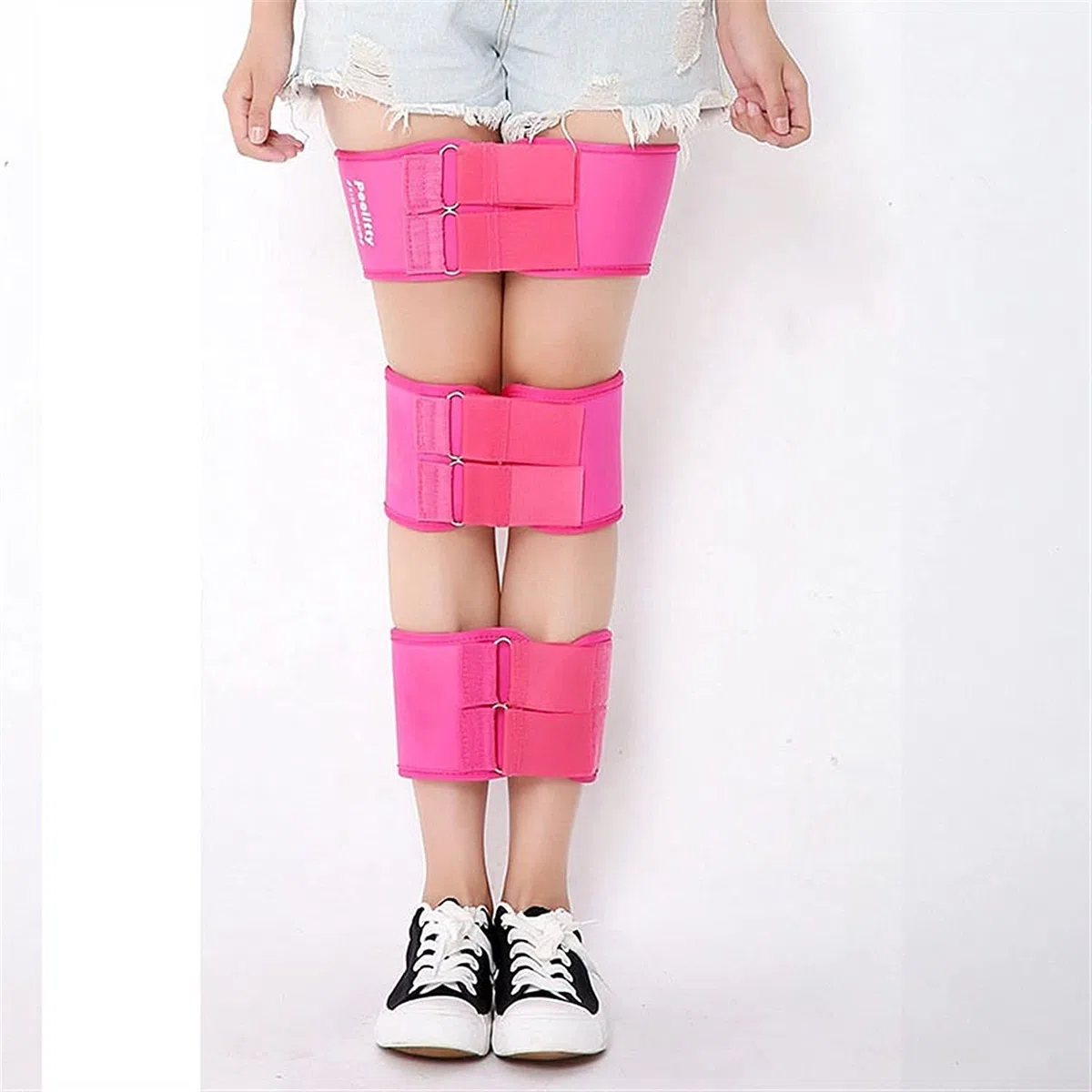 Ceinture de Correction de Jambe O/X réglable, correcteur de Posture, redressage des Genoux, Bande de Correction, correcteur de Posture, beauté, Ceinture de Jambe (Rosa XL) Vision