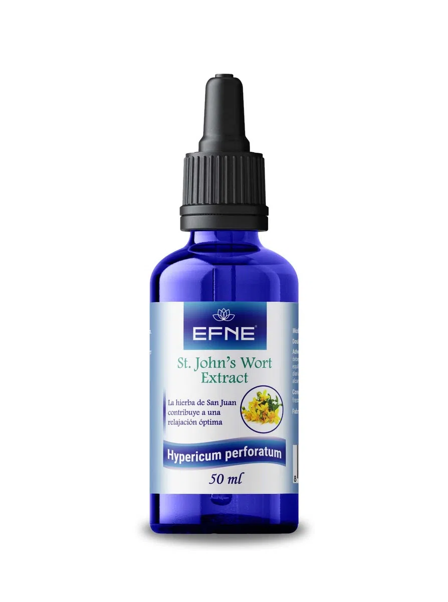 Millepertuis (Hypericum perforatum) ou Herbe de Saint-Jean | Extrait liquide 50 ml | Complément alimentaire | Complément alimentaire - Végétalien ou végan | EFNE