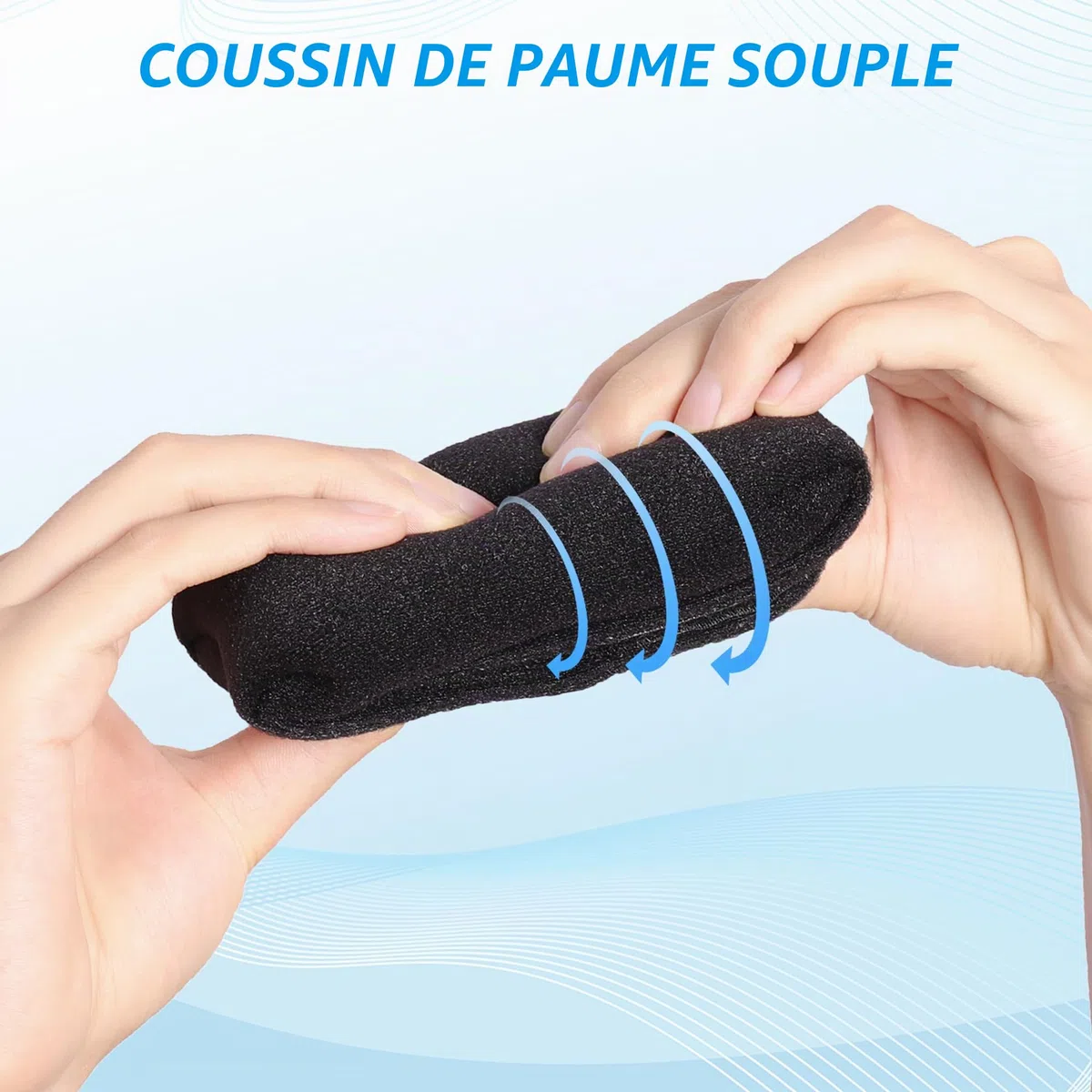 Protecteur de paume pour contracture de la main,Coussins de paume doux pour les contractures des doigts,Palm Grip pour la réadaptation après un AVC Hémiplégique, Coussin de prévention des contractures
