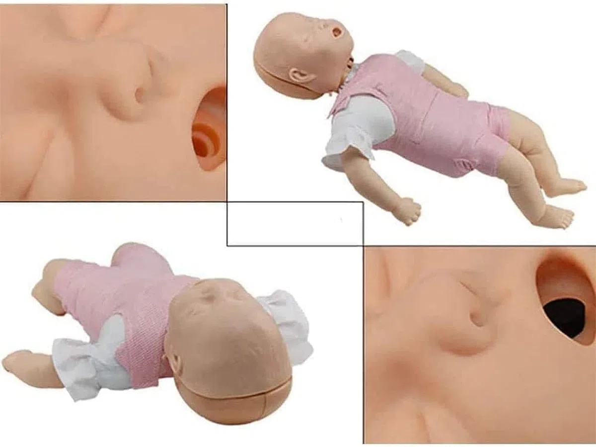 DKULMN Mannequin de Premiers Secours pour Nourrissons, simulateur d'infarctus, modèle de réanimation Cardio-pulmonaire, Mannequin de Formation Professionnelle ou Aide à l'enseignement