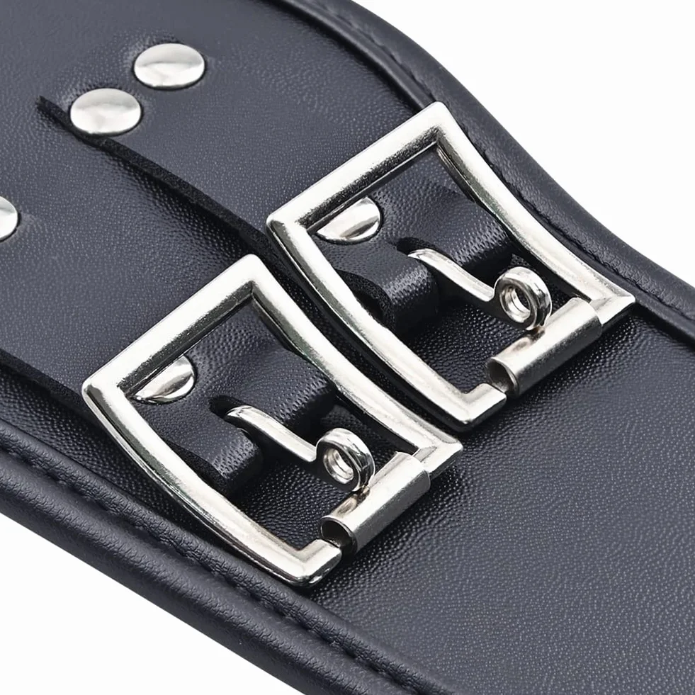 Roluck Collier en cuir avec anneau torique SM Choker Punk