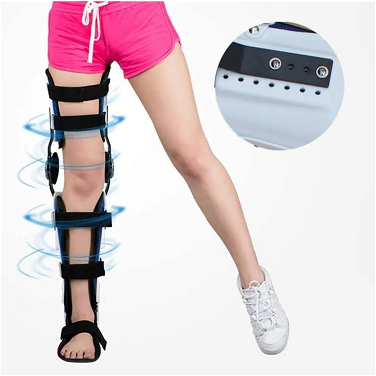 Genou cheville pied orthèse soutien orthèse des membres inférieurs marche de la hanche bottes de marche fixes jambe Fracture stable orthèse 22.7.27 (couleur : commun à gauche et à droite, taille