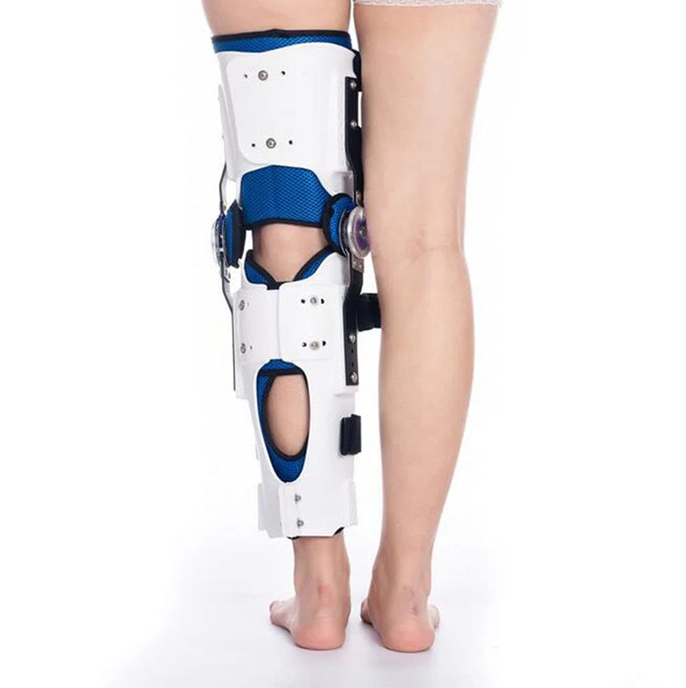 Genou Cheville Pied Orthèse Fracture De La Jambe, Orthèse De Genou Orthèse De Genou Réglable Arthrite, Blessures Aux Articulations Et Rééducation Orthopédique - Convient À La Jambe Droite Ou Gauche