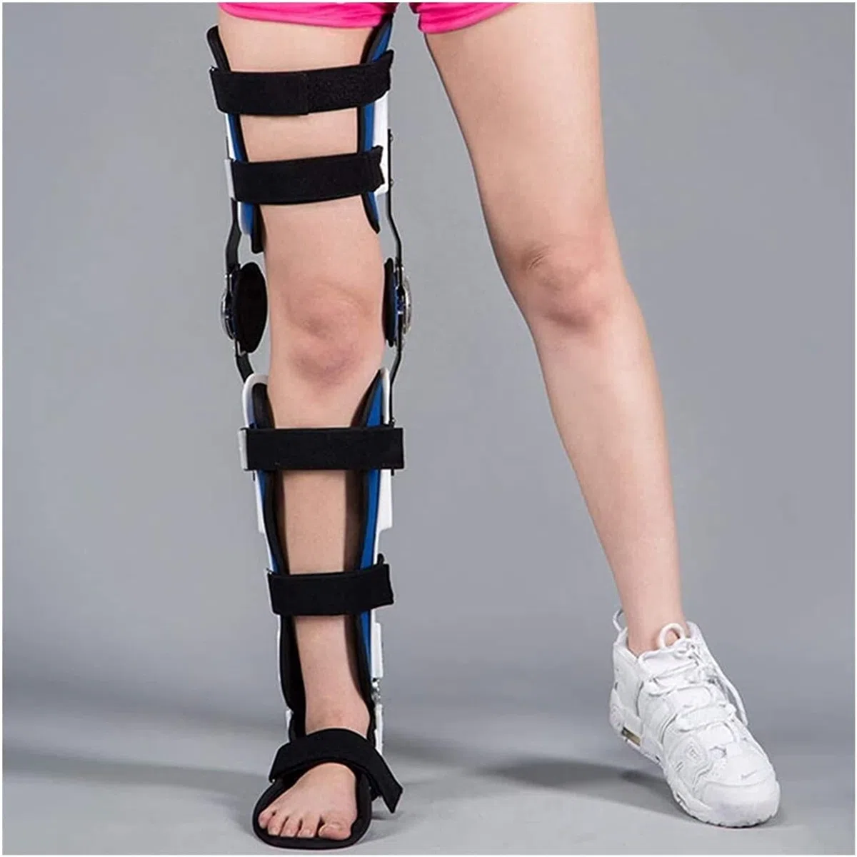 Genou cheville pied orthèse soutien orthèse des membres inférieurs marche de la hanche bottes de marche fixes jambe Fracture stable orthèse 22.7.27 (couleur : commun à gauche et à droite, taille