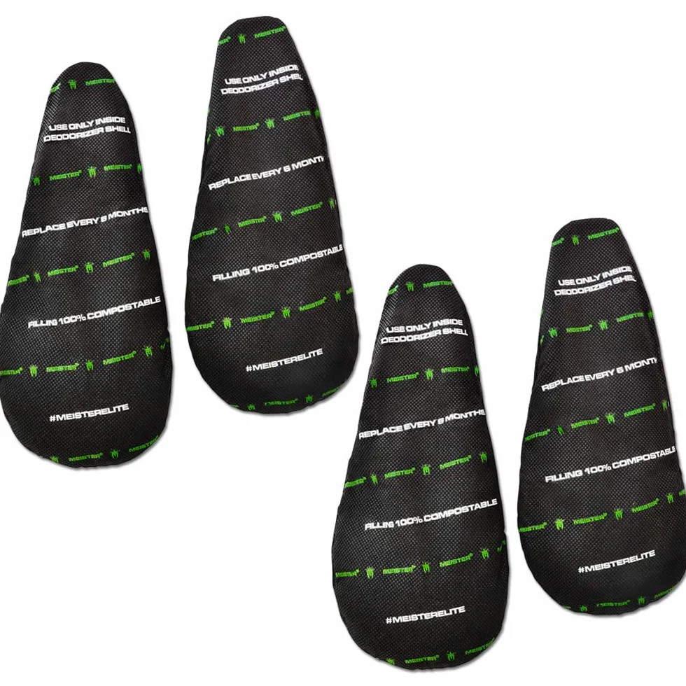 Meister Lot de 2 recharges (1 an d'approvisionnement) désodorisant écologique Shoe & Glove – Puissant, absorbe Les odeurs, Laisse Un Parfum Frais