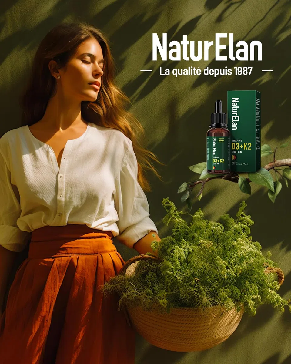 Vitamine D3 et K2-50ml, 2000 UI/j Par Dose (2 gouttes), Approvisionnement annuel, vegetarisch, sans Stéarate de Magnésium, Laborgeprüft