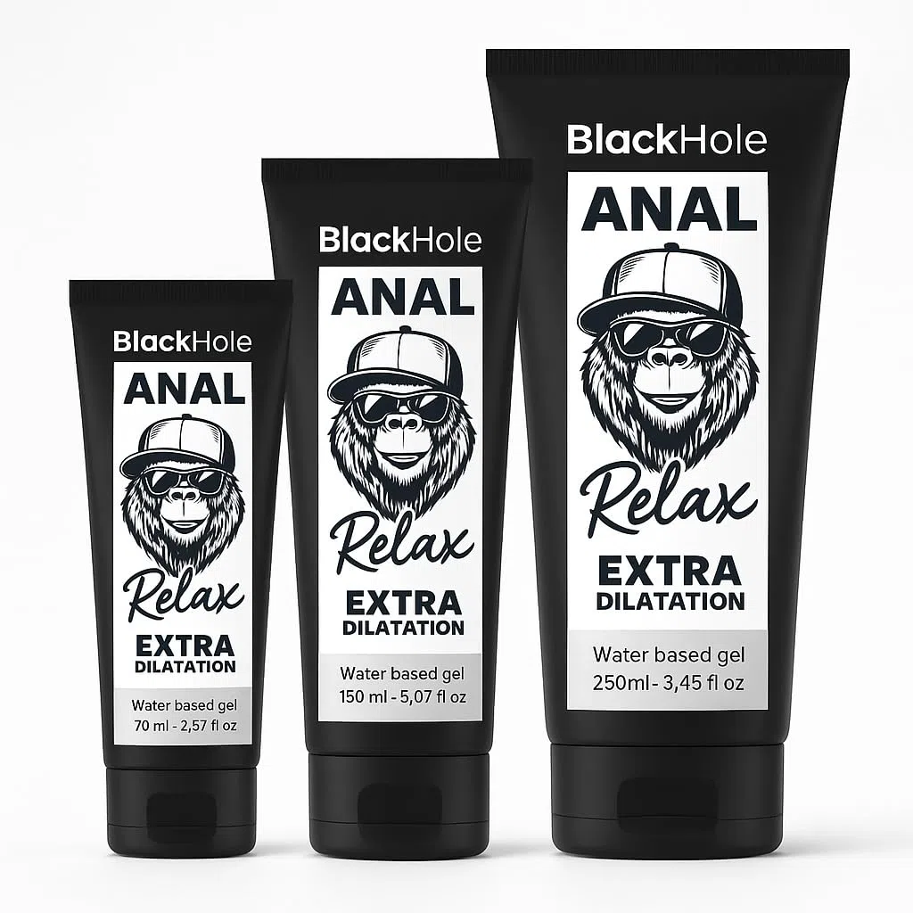 Black Hole Lubrifiant Anal Relaxant Anesthésiant 70ml - Gel Eau Ultra Glissant Dilatation sans Douleur | Idéal Fisting & Gros Toys | Compatible Préservatifs | Fabriqué en Europe