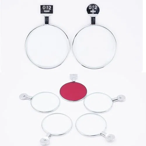 Coffret de lentilles d'essai - 266 lentilles optiques dans Un étui en Aluminium pour l'optométrie - Matériel d'essai ophtalmique pour la Protection des Yeux
