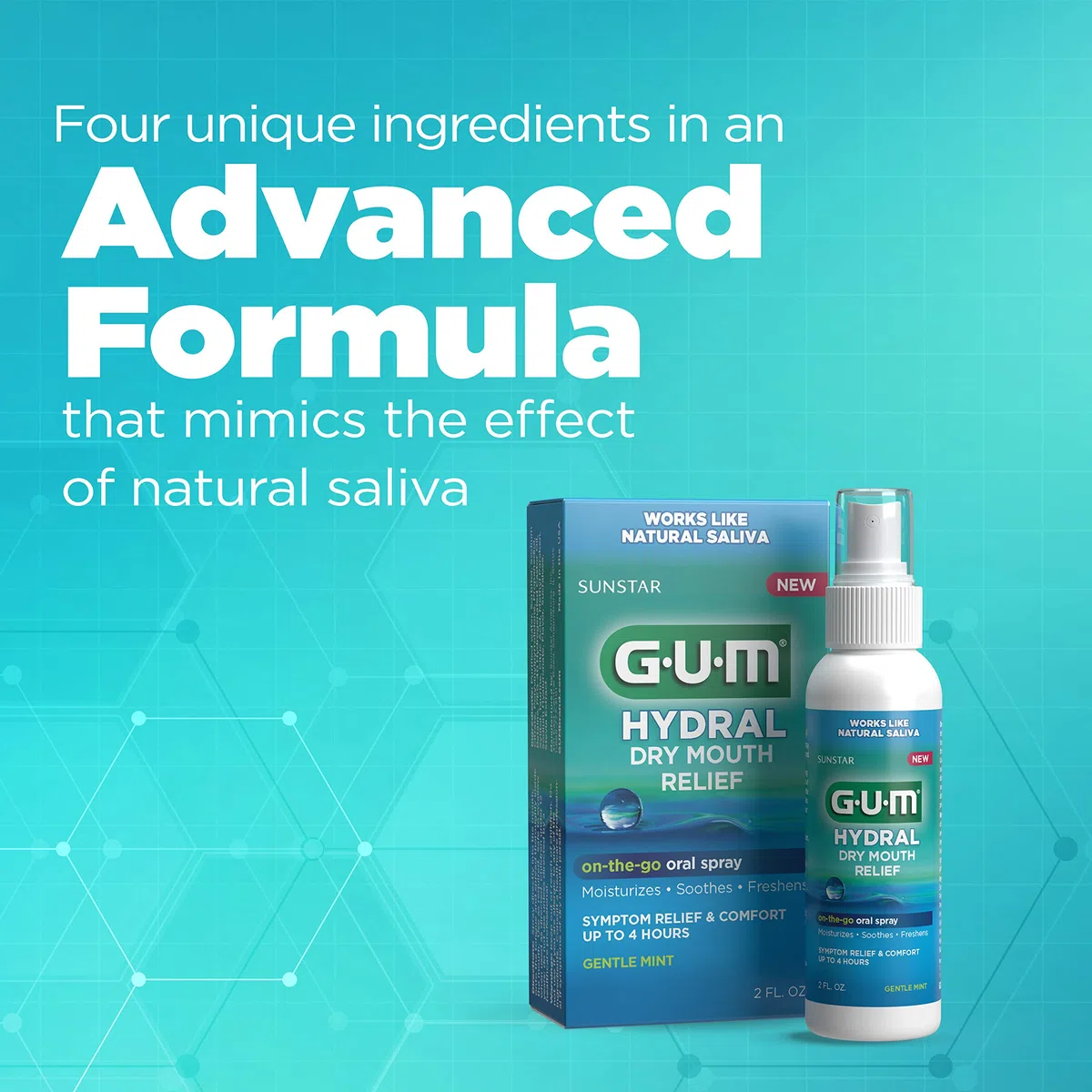 Gum Hydral Spray Dry Mouth 50ml