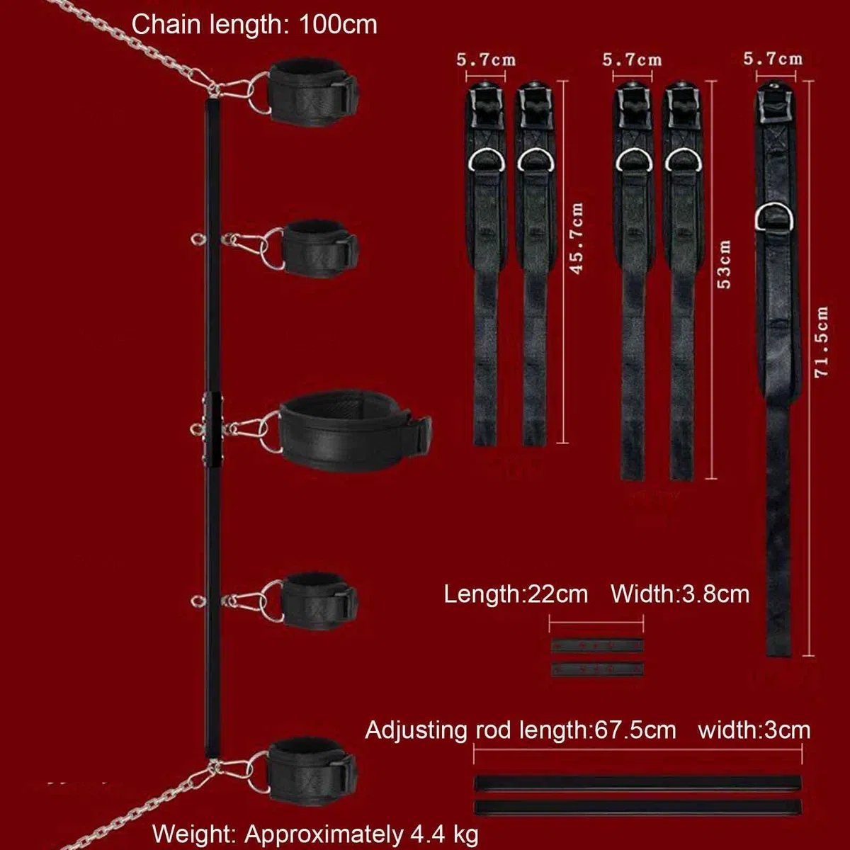 Barre Ecartement Sexuelle Bondage Bdsm Kits De Bondage