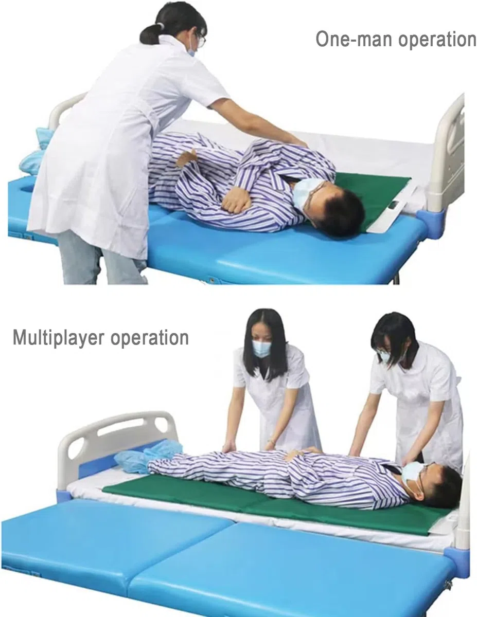 Planche de transfert pliable pour patient, dispositif d'aide pour les soins infirmiers, planche de transfert pour personnes âgées et handicapées