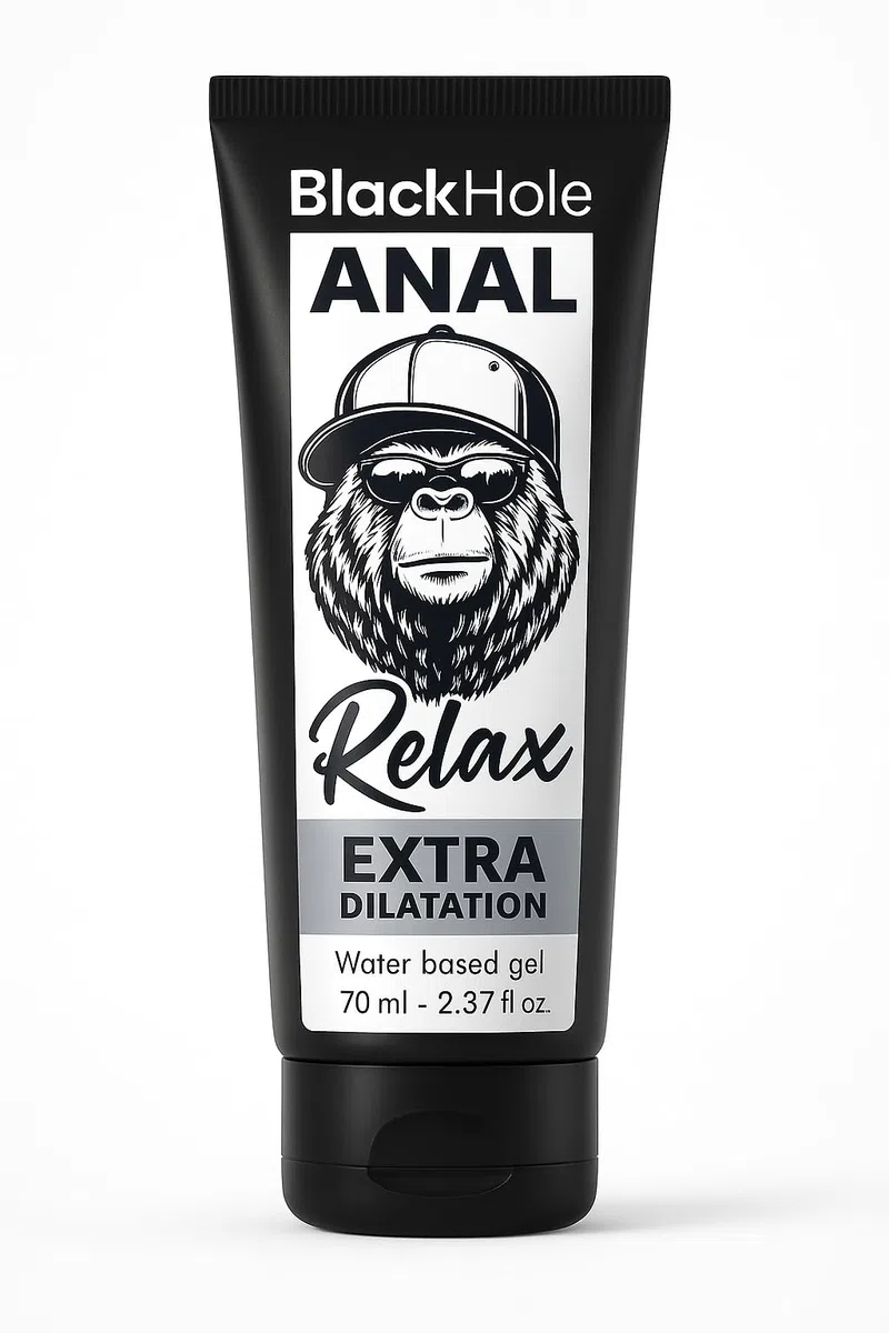 Black Hole Lubrifiant Anal Relaxant Anesthésiant 70ml - Gel Eau Ultra Glissant Dilatation sans Douleur | Idéal Fisting & Gros Toys | Compatible Préservatifs | Fabriqué en Europe