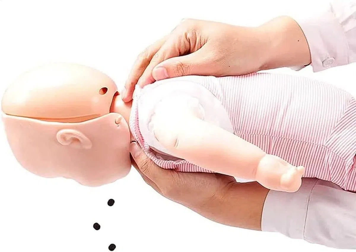 DKULMN Mannequin de Premiers Secours pour Nourrissons, simulateur d'infarctus, modèle de réanimation Cardio-pulmonaire, Mannequin de Formation Professionnelle ou Aide à l'enseignement