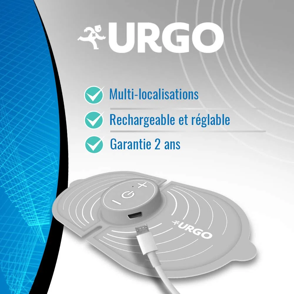 Urgo - Recharges pour Patch D’Électrothérapie Rechargeable - Lot de 3 Recharges de Gel Adhésif - pour 90 Utilisations