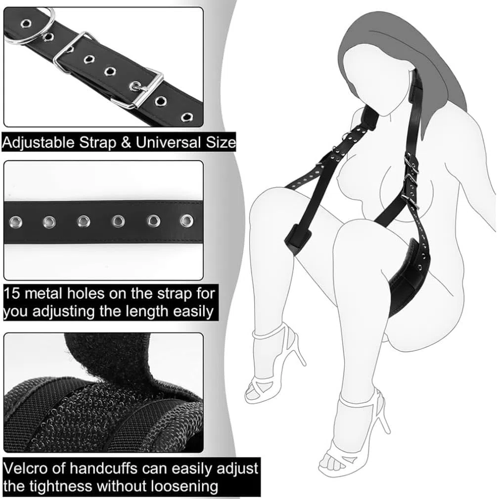 Sex Toýs Femme BDSM Set - Sextoyse Couple & Homme Plaisir avec Adulte Menottes Sex Toyspour Pour Couple Ensemble Boucles Réglables Pour Les Jambes SM Kits de Bondage Menotte Femme Sexy érotique Toy