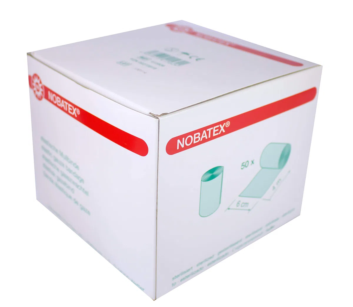 600 pièces (12 x 50) nobatex de gaze adhésifs élastiques de nobamed (6 cm x 4 m)