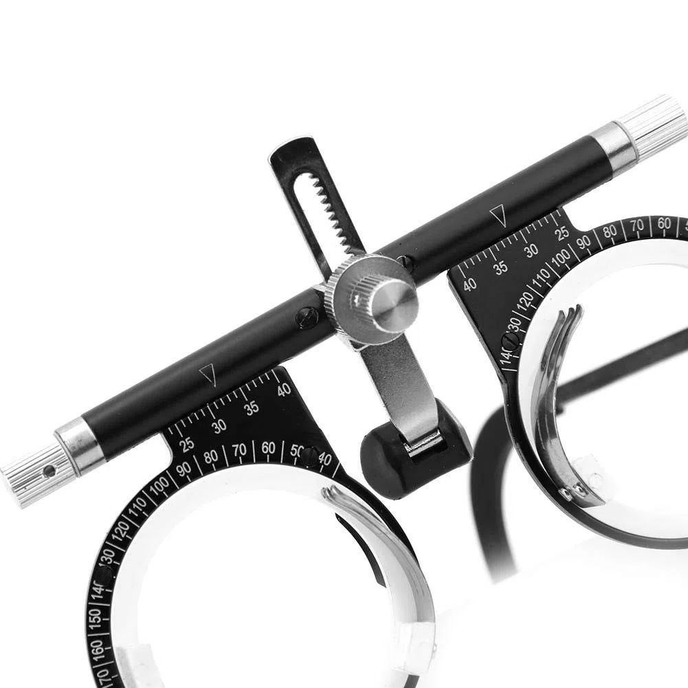 Optométrie Test Cadre d'essai optique ajustable 50-80 mm Lunettes de test pour les yeux avec manuel d'instructions(TF5080A)