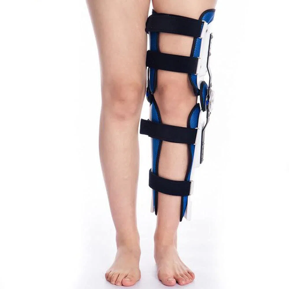 Genou Cheville Pied Orthèse Fracture De La Jambe, Orthèse De Genou Orthèse De Genou Réglable Arthrite, Blessures Aux Articulations Et Rééducation Orthopédique - Convient À La Jambe Droite Ou Gauche