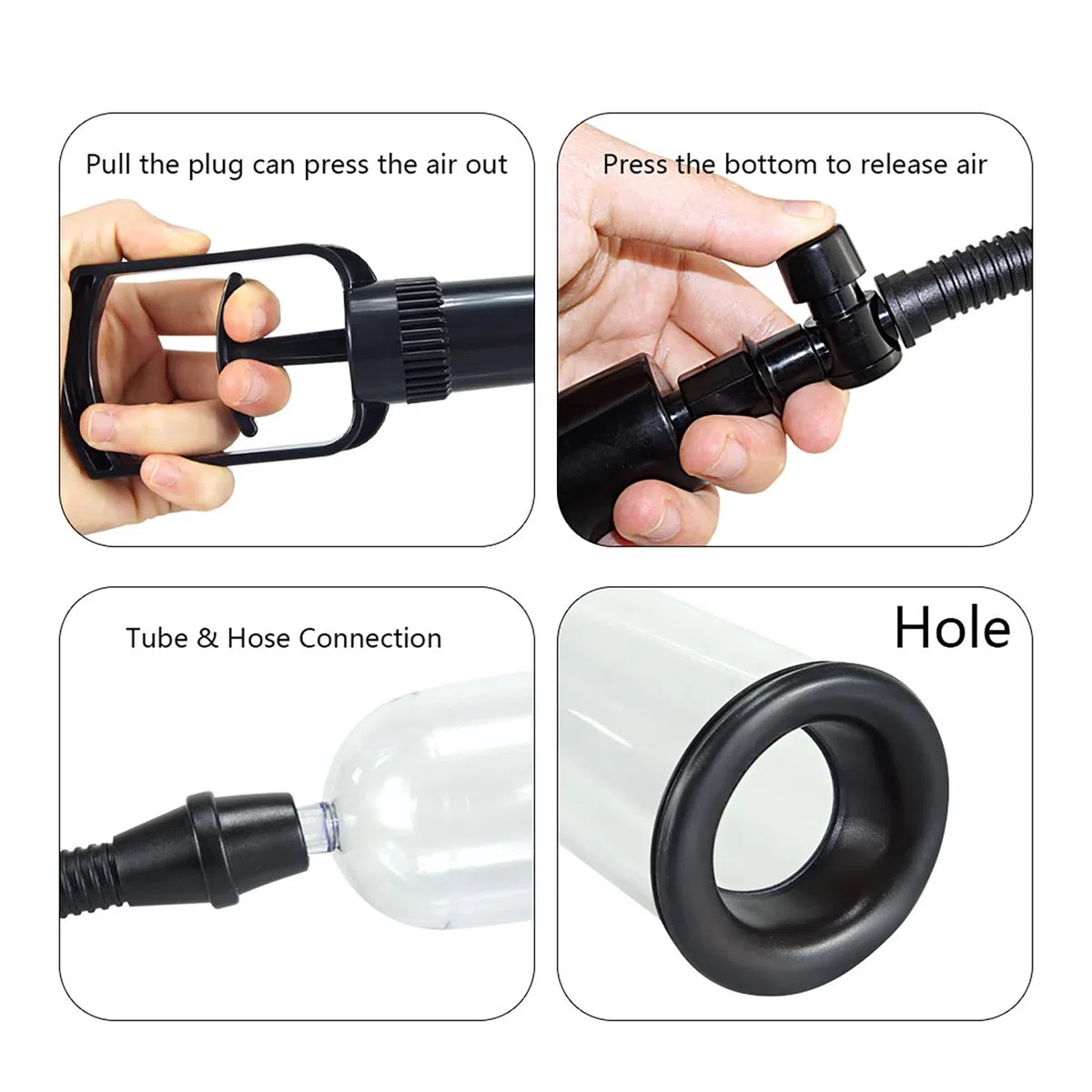 Pompes a penis avec levier manuel Vide Penies Pump sextoys avec 3 gaines de paille pour l'agrandissement du penis Erection Penis pump Masturbiere pour hommes, couple