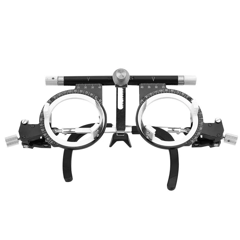 Optométrie Test Cadre d'essai optique ajustable 50-80 mm Lunettes de test pour les yeux avec manuel d'instructions(TF5080A)