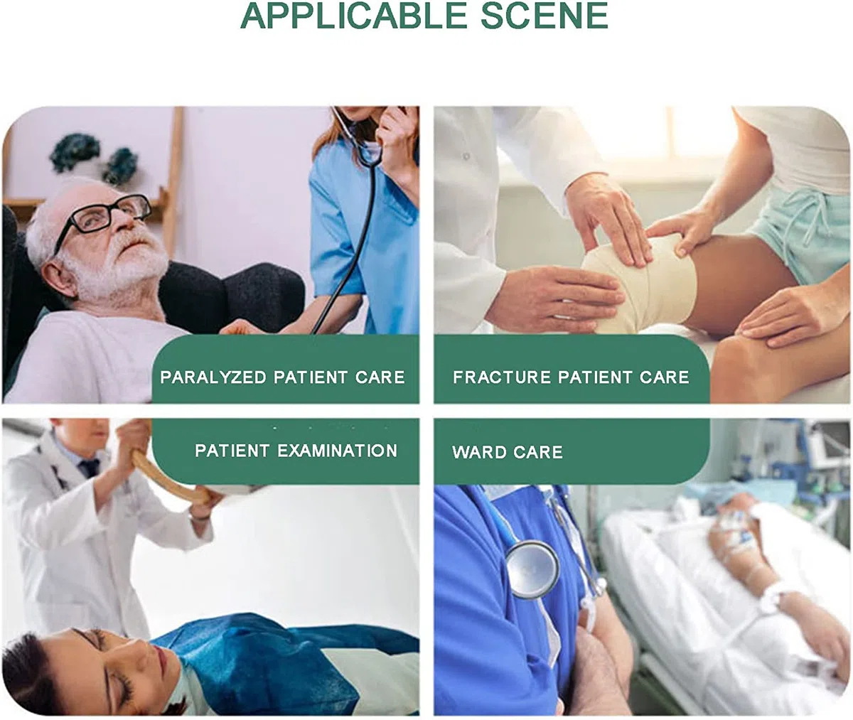 Planche de transfert pliable – Dispositif d'aide au roulement pour un mouvement sûr du patient entre les surfaces