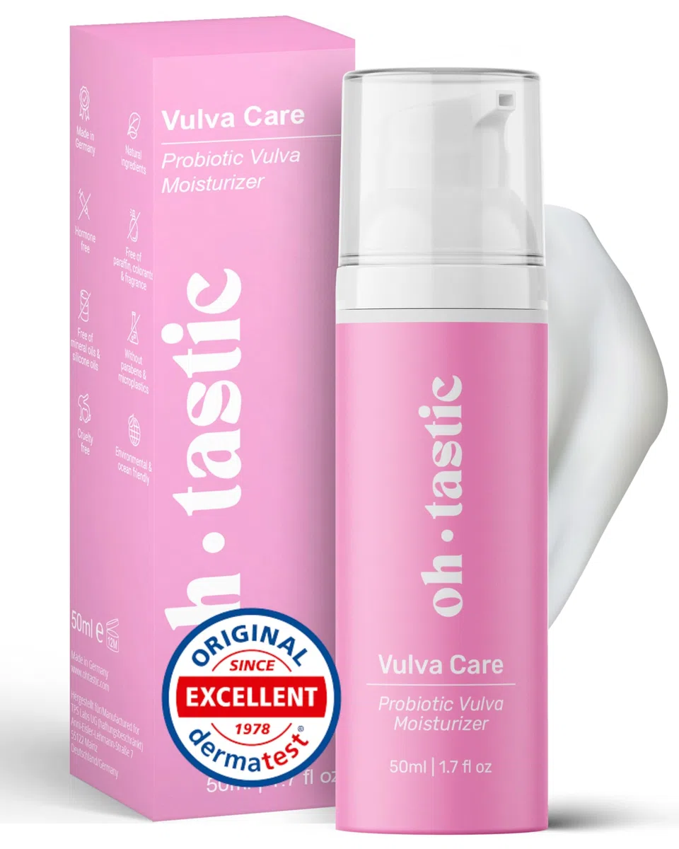 Crème Intime Femme Naturelle – Anti Sécheresse Vaginale, Irritations & Demangeaison , Soin avec Acide Lactique et pH ajusté, Crème Apaisante & Hydratante (50 ml) - ohtastic