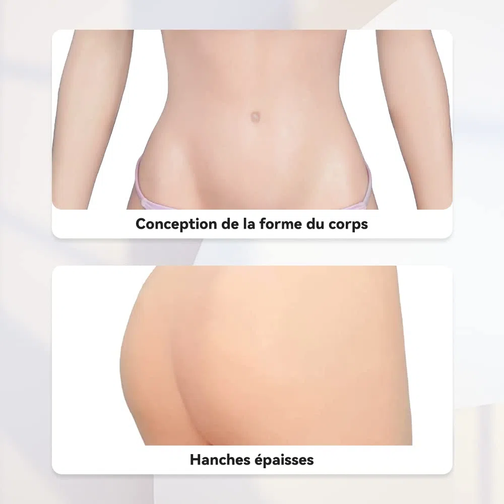 Minaky Faux Seins Silicone Bodysuit Silicone Panty Fournitures Mastectomie Silicone Prothèse Mammaire Réalistes Fausse Poitrine pour Crossdresser et Cosplay Transgenre(C Cup,Jaune)